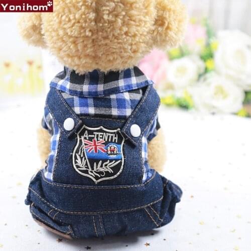 Dog Coats Jackets Winter Soft Jeans Warm Dog Clothes Clothing for Dogs Sling Cute Outfit Dog Coats for Yorkies Puppy Chihuahua