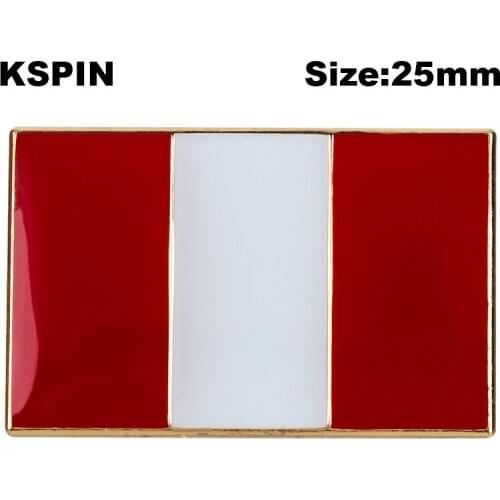 Peru Badge Symbol Pin Metal Badges Decorative Brooch Pins for Clothes Brooch Jewelry XY0593-6