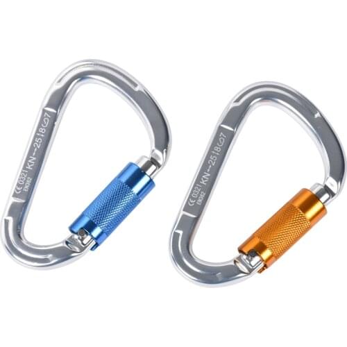 Professional Carabiner D Shape Carabiner Key Hooks Climbing Ascend Security Safety Master Lock Outdoor Protective Equipment