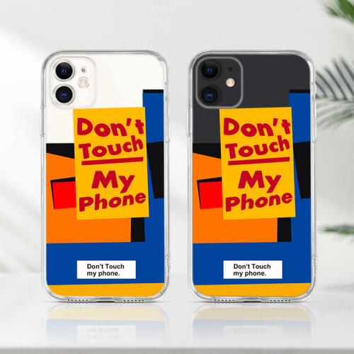 Clear Soft TPU Phone Case For iPhone X XS Max 8 7 6 Plus Letter Label Transparent Case For iPhone 11 12 Pro Max XR SE 2020 Cover