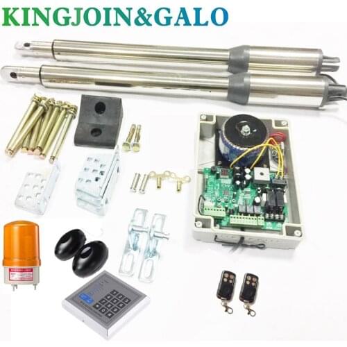 RFID Swing Gate Opener 2 DC gate motor/2/4/6 Remote / 1 Control panel/2 arms /1 Rubber Gate Stop