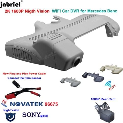 2K Dash Cam 1600P Plug And Play Wifi Car Dvr Camera for Mercedes Benz S Class w220 w221 S320 S350 S400 S450 S500 S600 2015-2020