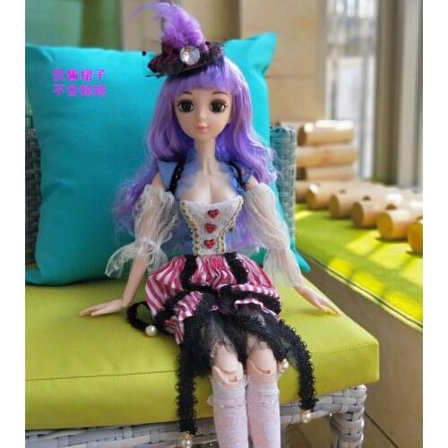 1/3 Bjd Doll Dress 60cm Doll Accessories Wedding Dress Suit Girl Doll Clothes 18 Inch Doll Accessories