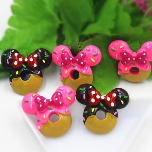10pcs/lot flat back resin planar mouse DIY resin cabochons accessories about28*28mm