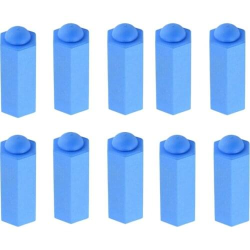 10Pcs Billiards Pool Cue Tip Head Cover Rubber Cue Tip Protector Snooker Accessories