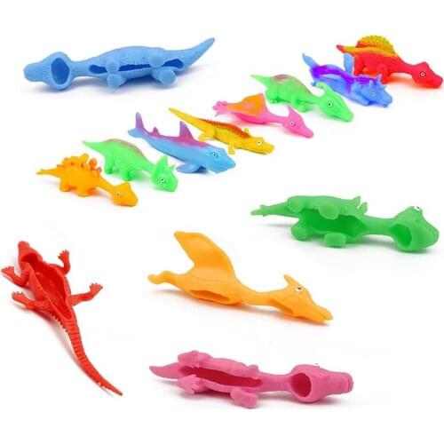 30/20PCS Sensory Stress Reliever Mini Catapult Animals Cute Funny Finger Toy For Party Having Fun Toys