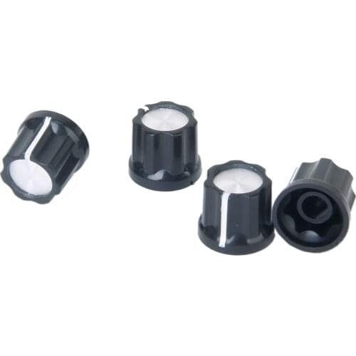 4 Pcs Plastic Volume Tone Control Rotary Knobs For Guitar Black New