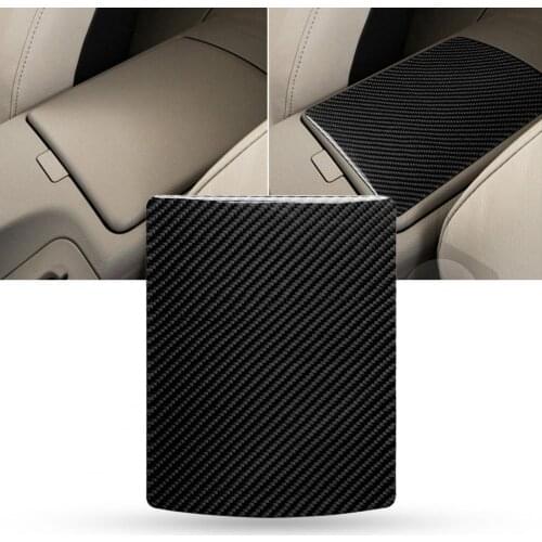 Car Sticker High Temperature Resistance Protective Carbon Fiber Central Control Storage Box Trim for Nissan 350Z 2003-2009