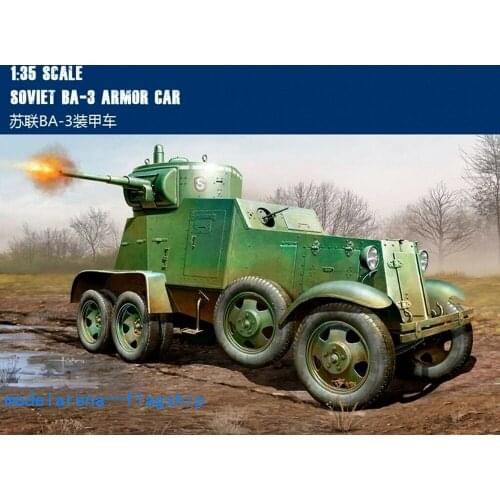 Hobby Boss 1/35 83838 Soviet BA-3 ARMOR CAR model kit Plastic Model Building Kit