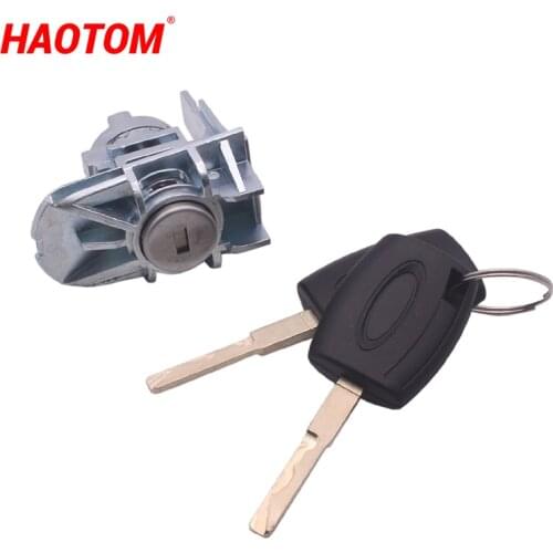 Car Front Left Driver Side Door Lock Cylinder With 2 Key 1552849 Fit For Ford Focus C-Max S-Max 1552849