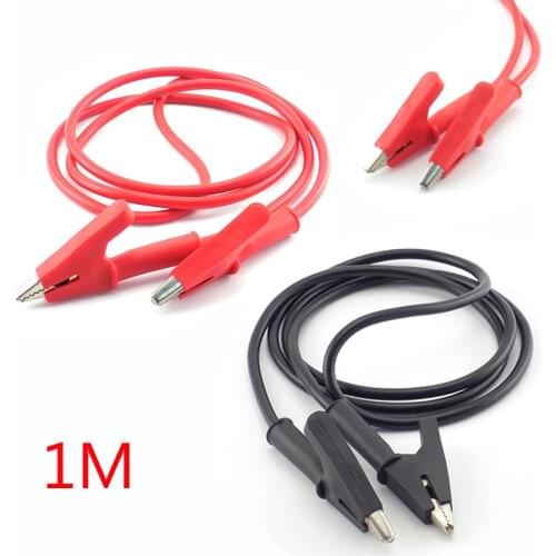 Dual Head Alligator Clips Wire Jumper Crocodile cable Clip Leads Alligator DIY Double-ended Test Electrical