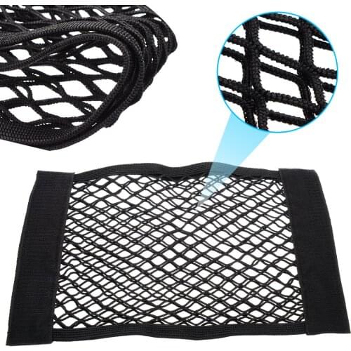 40*25CM Car Trunk Seat Back Elastic Mesh Net Storage Bag Pocket Stowing Tidying Net Bag Car Styling