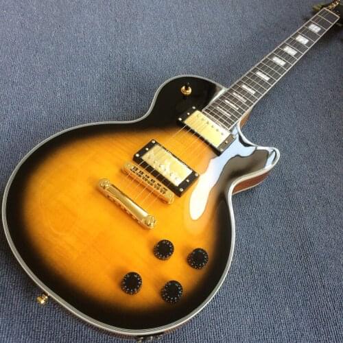 Electric guitar, Rosewood fingerboard, Frets binding, tone-pro bridge, Solid mahogany body electric guitar, Free shipping190110