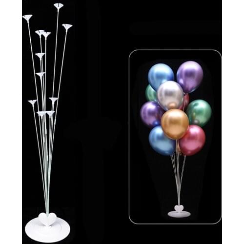 11 tubes 100cm Balloon Holder Column Balloons Stand Stick Balons Birthday Party Decorations Kids Wedding Decor Supplies