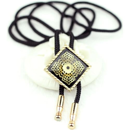 New Free Shipping fashion casual male MENS American Poirot tie rope blouse collar crystal flowers Baltic with Bolo Tie Headdres