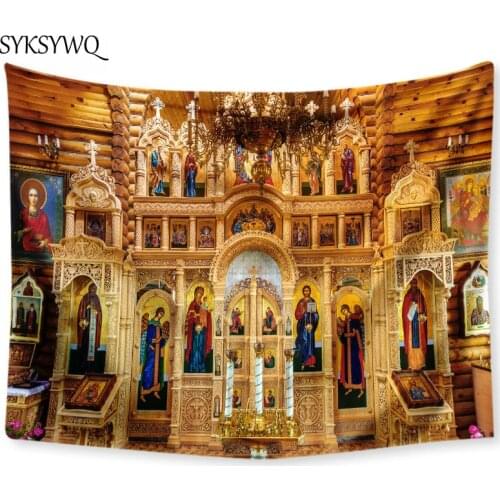 Christian Church Tapestry Home Decor Wall Art Mural Drop Shipping Wall Cloth Christ Wall Tapestries