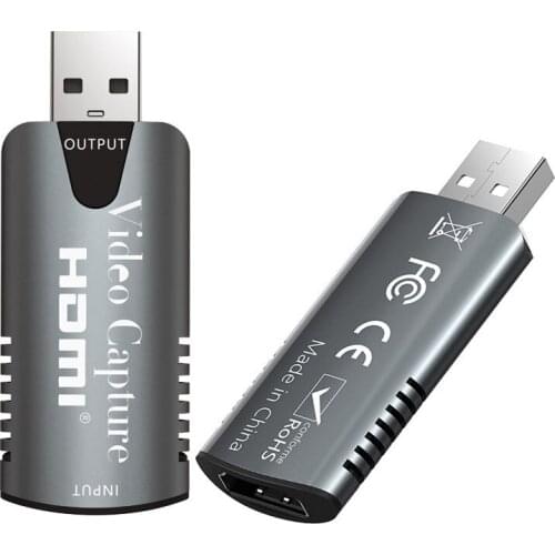 HDMI Video Capture Card USB 2.0 Dongle record box for PS4 game DVD camcorder HD camcorder real-time recording Nintendo Switch