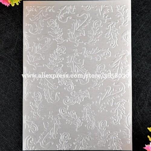Leaves Plastic Embossing Folder For Scrapbook DIY Album Card Tool Plastic Template 12.5x17.8cm 8101463