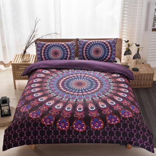 Mandala Bed Printed Pattern Covers Bedding Sets Bohemia Style Duvet Covers with Pillowcases Adult Girl Single Queen King T312