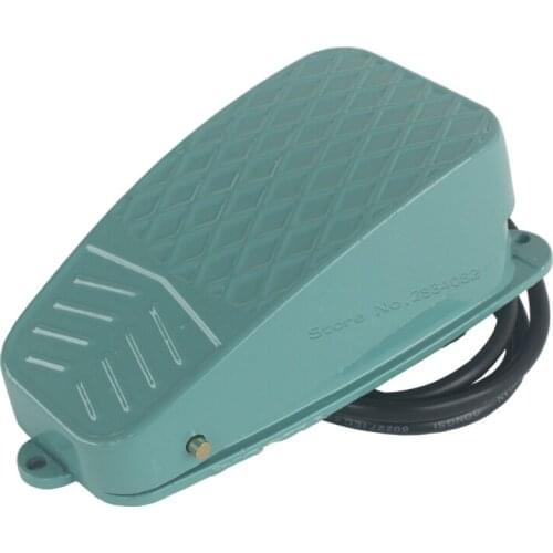 Metal Foot switch momentary antislip pedal switch 10A AC220V Electric power switch TFS-3 treadle controller cable self reset