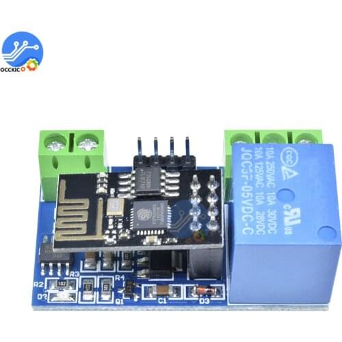 DC 5V WIFI Switch Delay Relay Module with ESP8266 ESP-01 Wireless Phone APP Remote Control for Smart Home Automation
