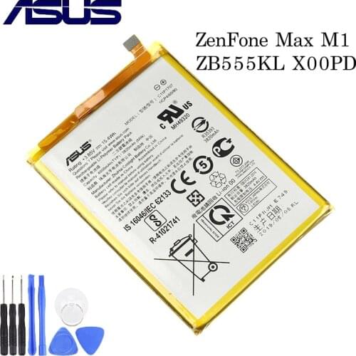 Original Battery For ASUS Zenfone Max M1 Battery ZB555KL 4000mAh C11P1707 Full Capacity