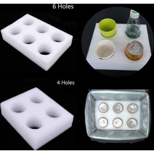 6 Holes 4 Holes Water Cup Holder Tray For Coffee Cup Tea Mug Beer Can Support 7cm EPE For Kitchen Camping Fishing Picnic BBQ