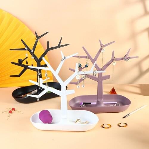 Jewelry Earring Necklace Ring Bracelet Deer Display Stand Tray Show Rack Home Storage Decoration Jewelry Organizer Holder Gift