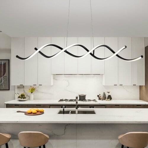 Restaurant Nordic light luxury post-modern creative personality clothing store living room bar line led Pendant Lights WF1028