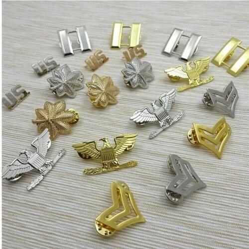 Full Set US Usmc Marine Corps Officer Rank Badge Insignia Pin Outdoors Military armyshop2008