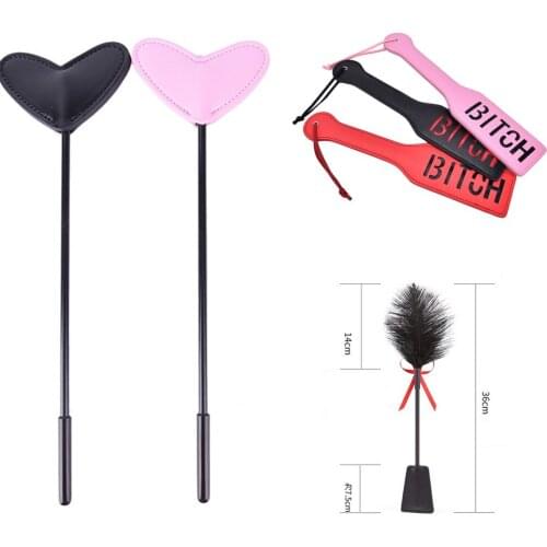Slave Bitch Slut SM Flog Spank Paddle Beat Submissive Slave BDSM Pink Kinky Fetish Whip Sluts Paddles Adult Sex Toys