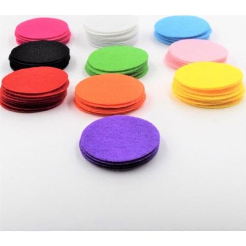 Round Felt fabric pads accessory patches circle felt pads, fabric flower accessories 30mm 300pcs