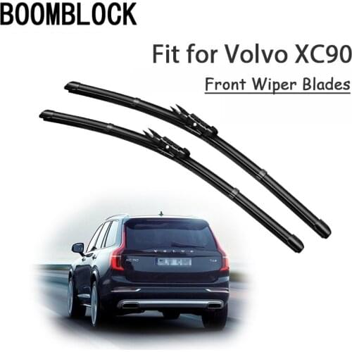 BOOMBLOCK 2PCS High Quality Front Windshield Wiper Blades For Volvo XC90 2014 2013 2012 2011-2002 Accessories