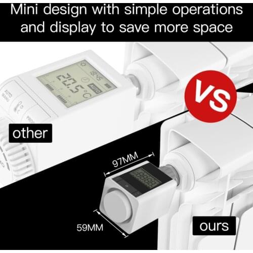 Tuya ZigBee 3.0 Smart Thermostatic Radiator Valve Home Thermostat Heater TRV Voice Control With Alexa Google Home Smart Life