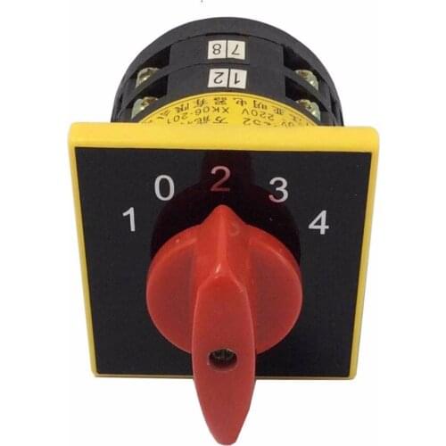LW6-2/D252 Universal Change-over Switch Knob Rotating Control Electric Machinery Switch 2 Section