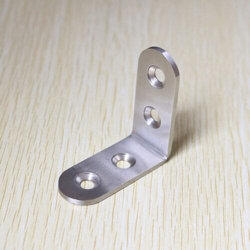 Stainless Steel Thickening Corner Bracket 45*45 Fixed Code Computer Table Chair Splice Board 90 Degree Right Angle Iron