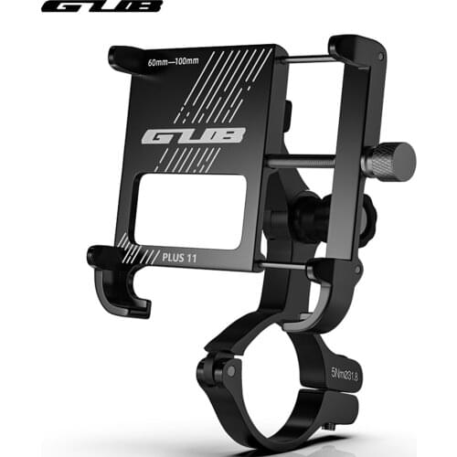 GUB PLUS 11 Aluminum Bicycle Phone Holder For 3.5-6.8 inch Smartphone Adjustable Support GPS Bike Phone Stand Mount Bracket