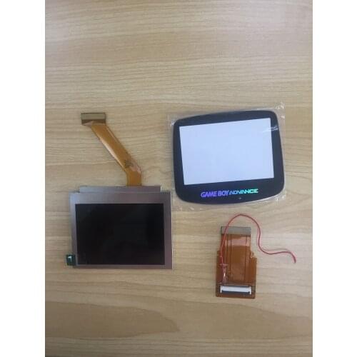 For GameBoy Advance LCD Screen For GBA SP AGS 101 Highlight Screen LCD with backlight+Glass Cover kits