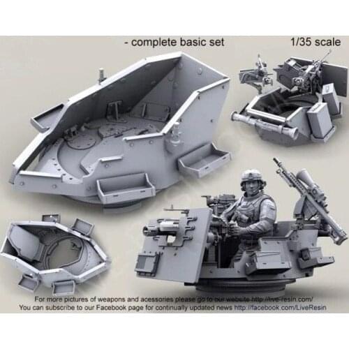 1:35 Scale Modern US Army Weapon Station (Excluding People and Weapons) Miniatures WWII Resin Model Kit Figure Free Shipping