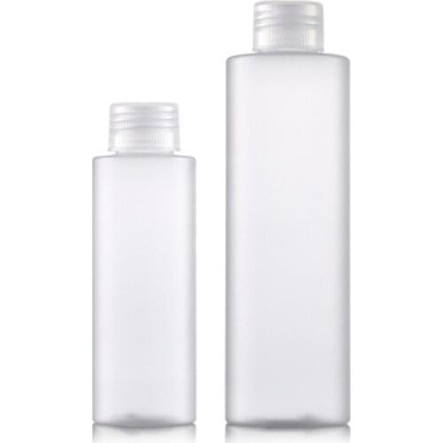100ML 200ML New Empty Clear Screw Lid Plastic Frost Bottle Refillable Travel Kit Cosmetic Packaging Container 30Pieces/Lot