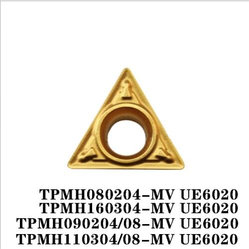 100% Original TPMH TPMH080204 MV UE6020 TPMH090204 TPMH110304 TPMH110308 TPMH160304 10pcs Carbide Insert 100% Original