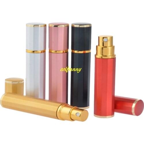 1000pcs/lot Fast shipping 8ML Portable Spray Perfume Bottle Parfum Bottles For Travel 12 rhombus