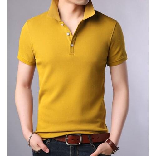 2021 New Fashion Brands Polo Shirt Mens 100% Cotton Summer Slim Fit Short Sleeve Solid Color Boys Polos Casual Mens Clothing