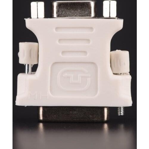 24+1 Pin DVI-D-D-M To VGA-F Adapter Video Computer Monitor Adapter - 25 Pin (Dual Link) DVI-D Male To 15 Pin VGA Female