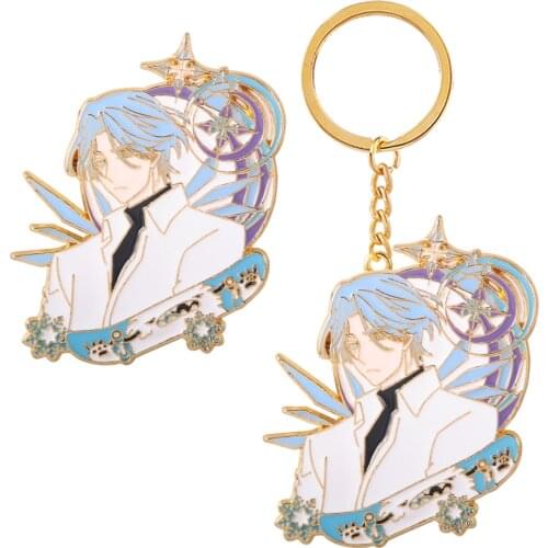 Anime SK8 The Infinity Keychain Langa Hasegawa Pendant Key Chain for Women Men Keyring Badge Jewelry