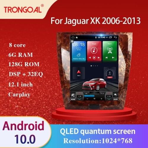 12.1 Inch Car Radio DVD Player For Jaguar XK 2006 -2013 Android 10.0 Caprplay DSP IPS GPS Multimedia Navigation Video