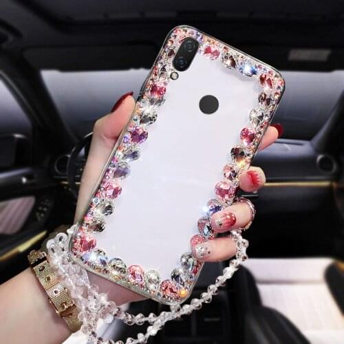 Phone Cases For Huawei nova3i Luxury Diamond Crystal Soft Mobile Case