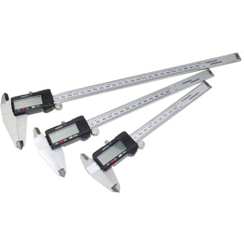Digital Caliper Vernier 0-150/200/300mm 6" 8" 12" Stainless Steel Electronic trammel Precision Metric Measurement Tool With LCD