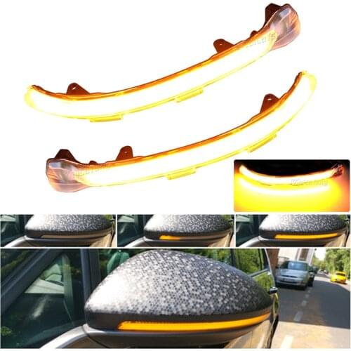 Dynamic LED Turn Signal Light Rearview Mirror Side Marker Lamp Blinker For VW Golf 7 Jetta MK7 VII MK7 Golf 7.5 GTI R Touran