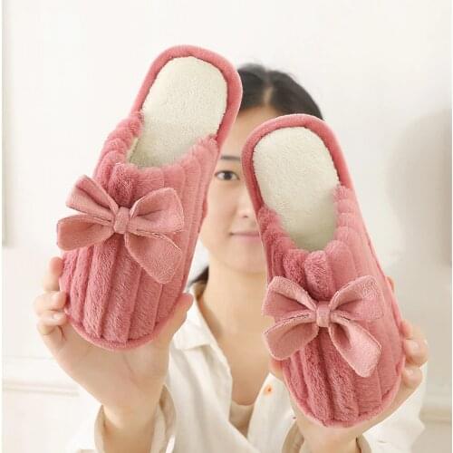 House Shoes Autumn Winter Cotton Slipper Home Inndoor Slipper Floor Non-slip Lover Shoes Slippers Women Zapatos Mujer